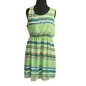 NWT Delirious Los Angeles sleeveless dress elastic easy care travel beach lined
